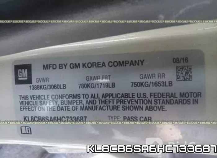 KL8CB6SA6HC733687