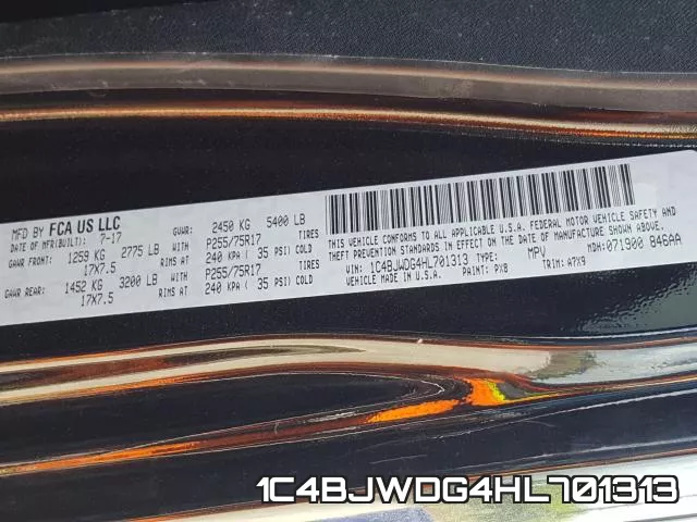 1C4BJWDG4HL701313
