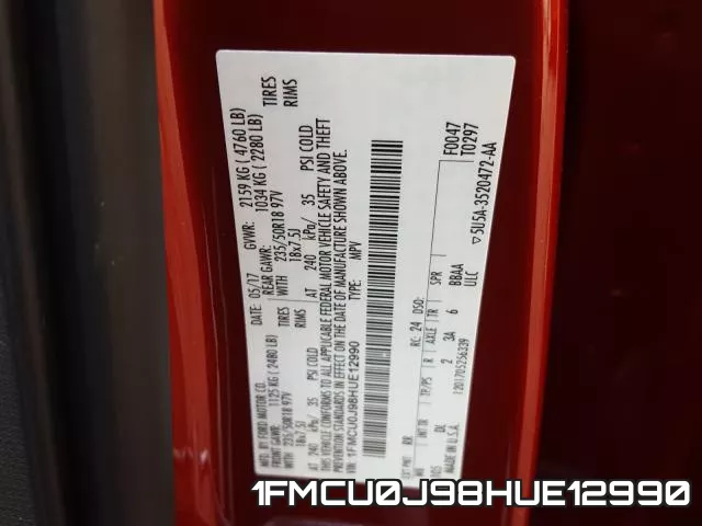 1FMCU0J98HUE12990