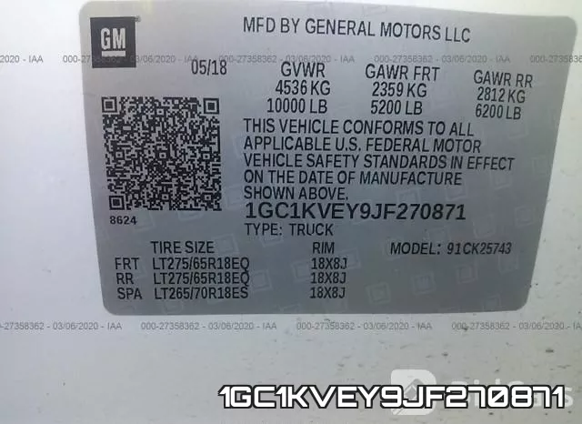 1GC1KVEY9JF270871