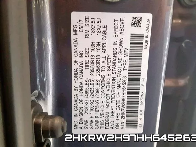2HKRW2H97HH645263