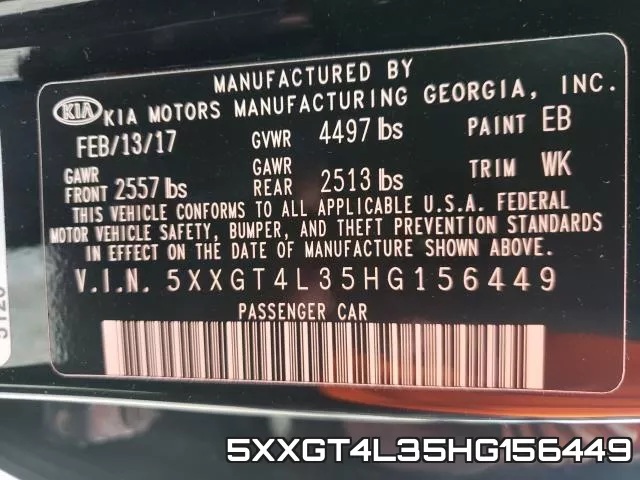 5XXGT4L35HG156449