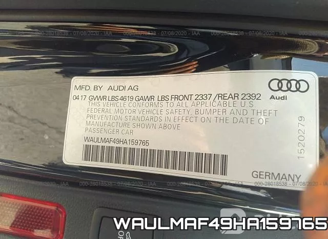WAULMAF49HA159765