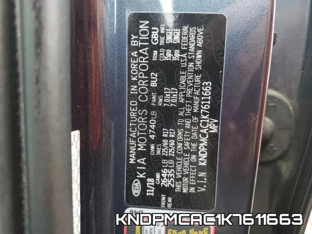 KNDPMCAC1K7611663