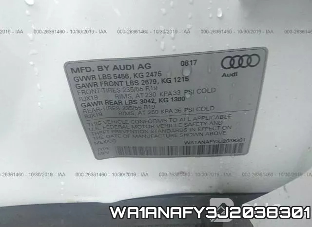 WA1ANAFY3J2038301