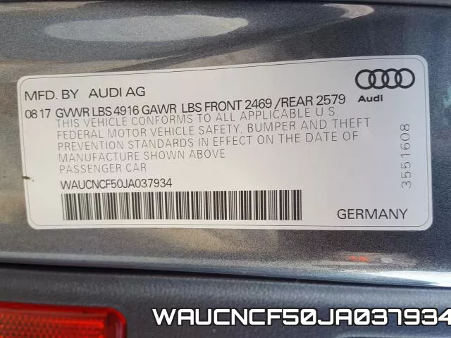 WAUCNCF50JA037934