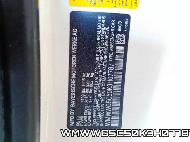 WMWWG5C50K3H07787
