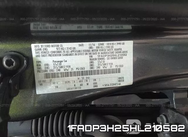 1FADP3H25HL210582
