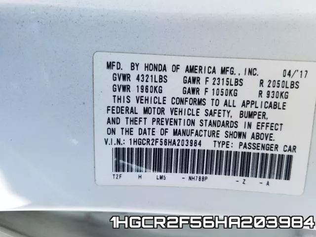 1HGCR2F56HA203984