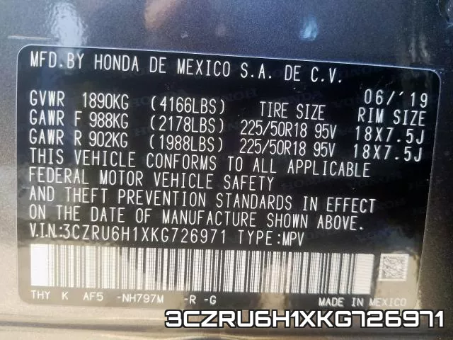 3CZRU6H1XKG726971