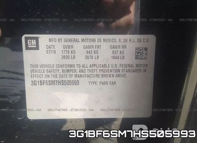3G1BF6SM7HS505993