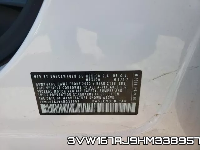 3VW167AJ9HM338957