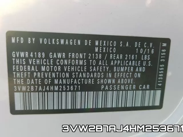 3VW2B7AJ4HM253671