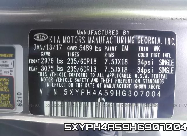 5XYPH4A59HG307004
