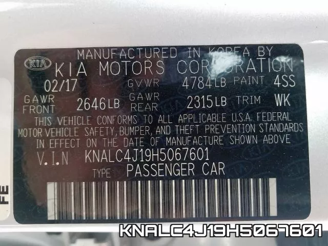 KNALC4J19H5067601