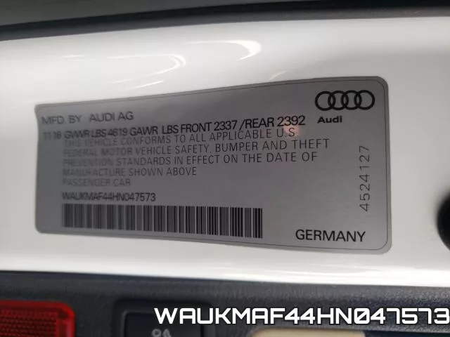 WAUKMAF44HN047573