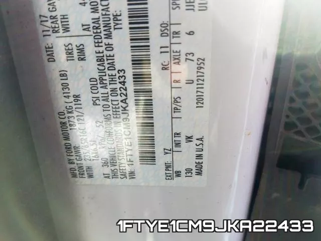 1FTYE1CM9JKA22433