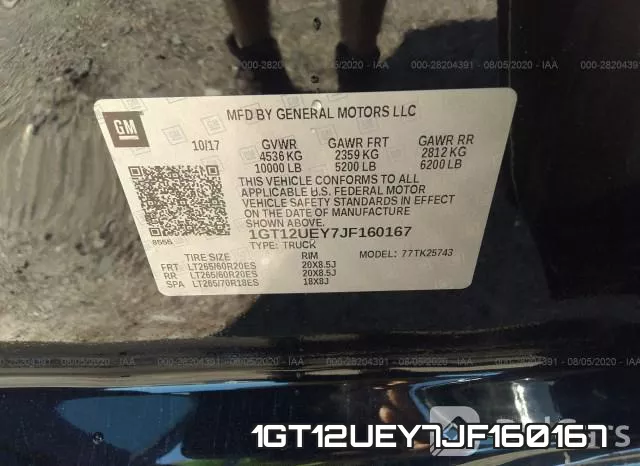 1GT12UEY7JF160167