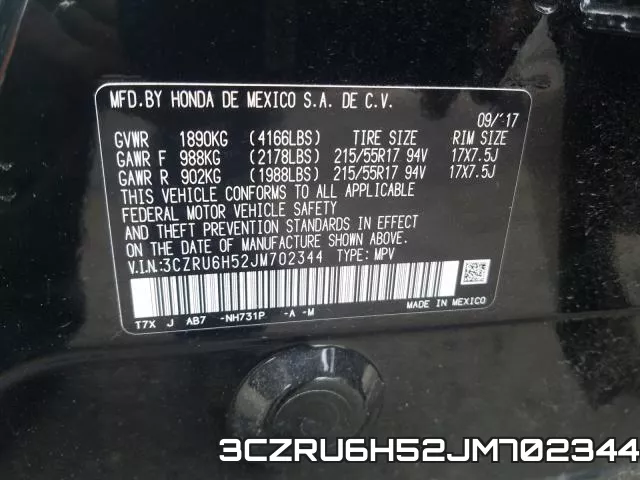 3CZRU6H52JM702344