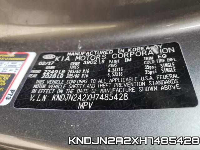 KNDJN2A2XH7485428