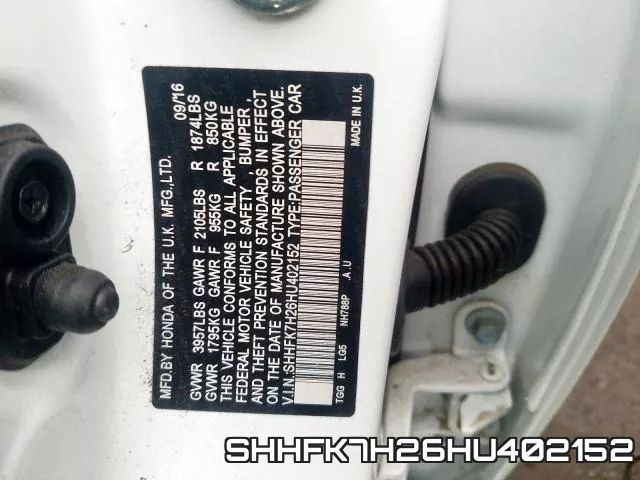SHHFK7H26HU402152