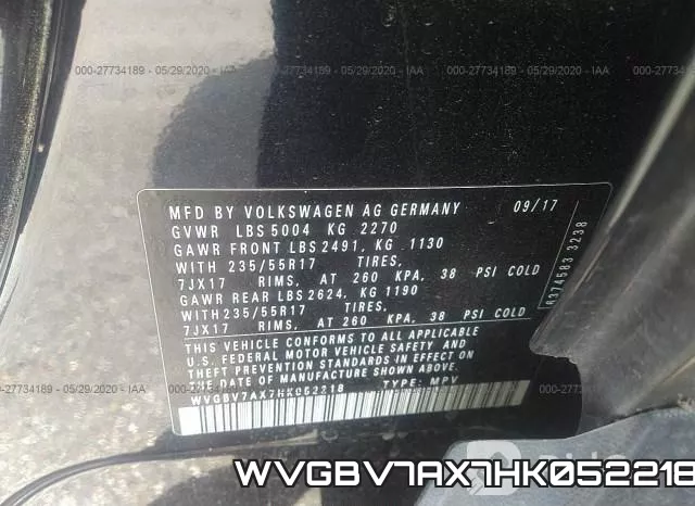 WVGBV7AX7HK052218