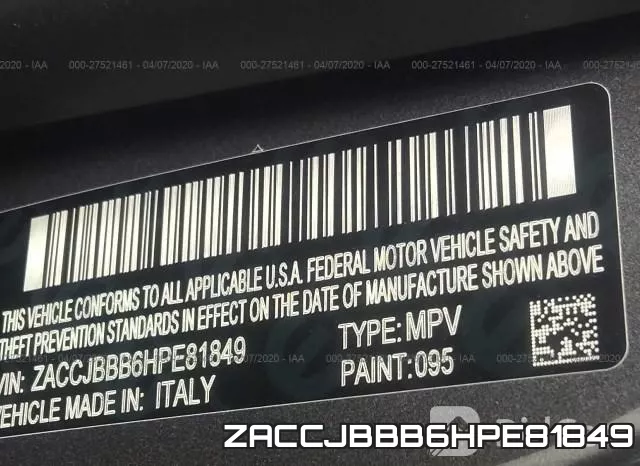 ZACCJBBB6HPE81849