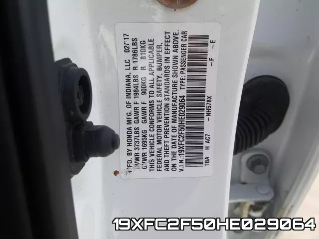 19XFC2F50HE029064