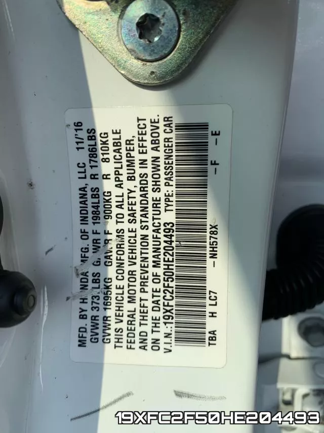 19XFC2F50HE204493