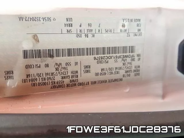1FDWE3F61JDC28376