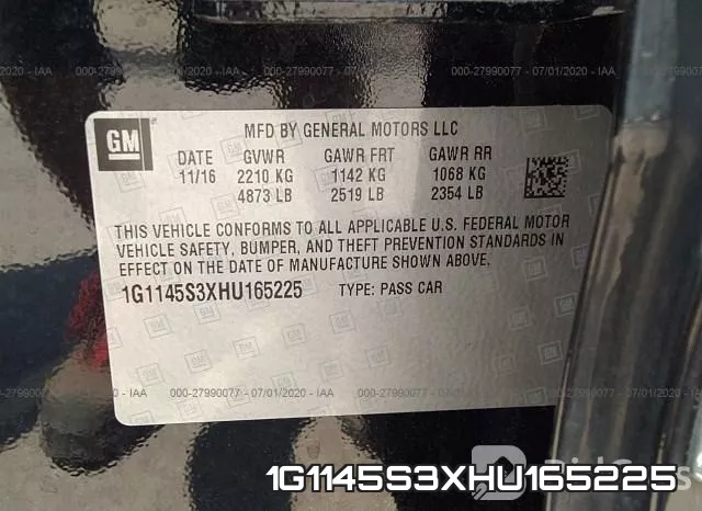 1G1145S3XHU165225