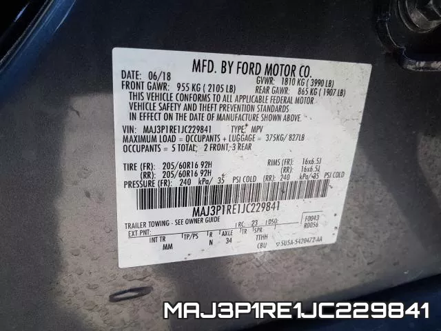 MAJ3P1RE1JC229841