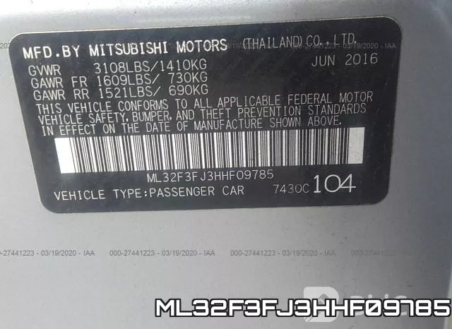 ML32F3FJ3HHF09785