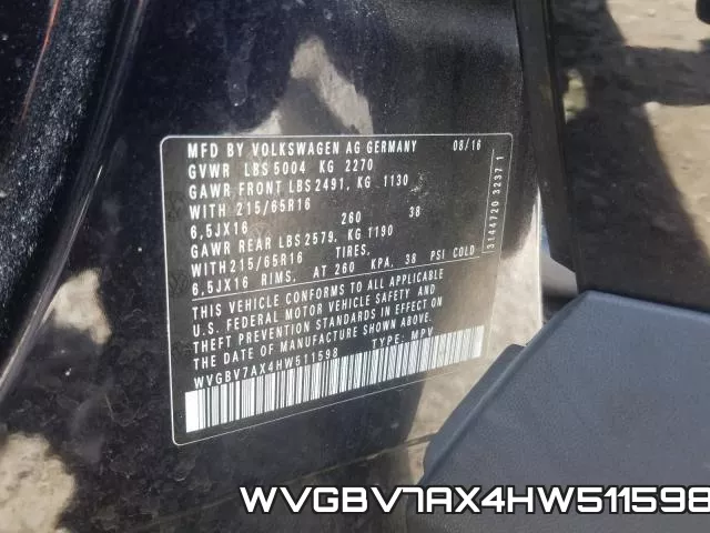 WVGBV7AX4HW511598
