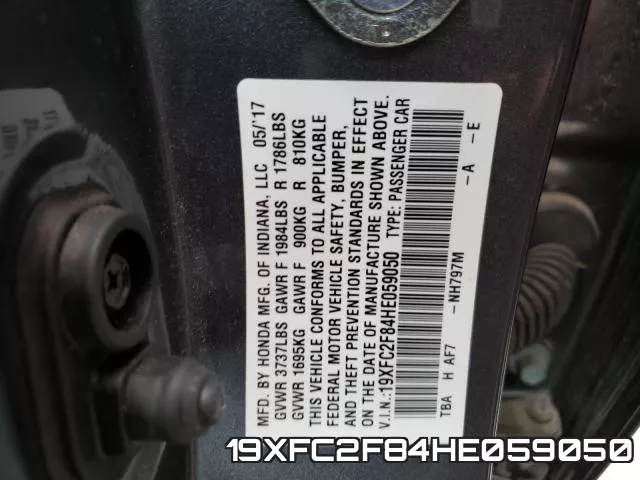 19XFC2F84HE059050
