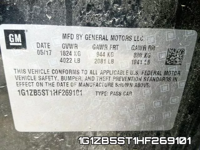 1G1ZB5ST1HF269101