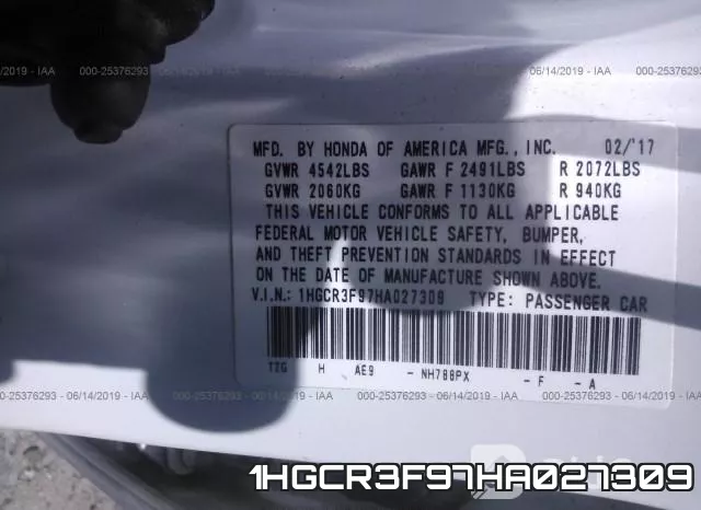 1HGCR3F97HA027309