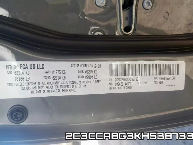 2C3CCABG3KH538733