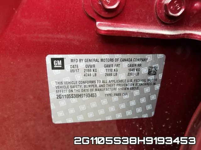 2G1105S38H9193453