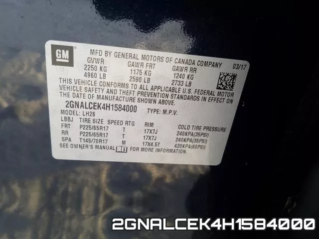 2GNALCEK4H1584000