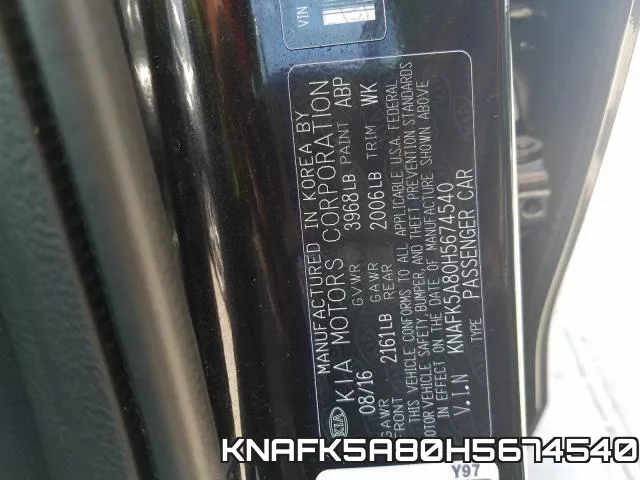 KNAFK5A80H5674540