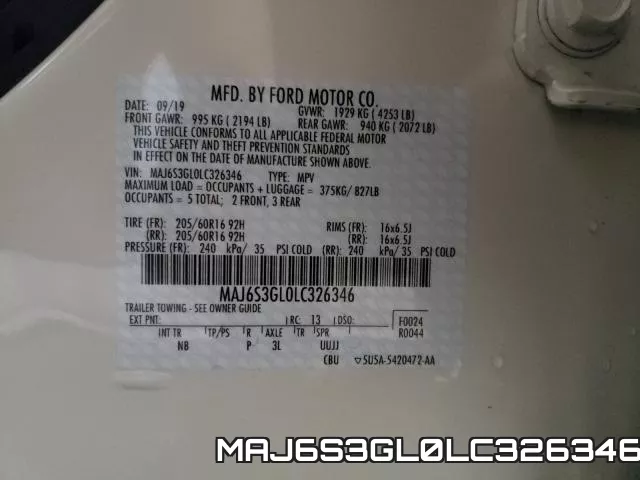 MAJ6S3GL0LC326346