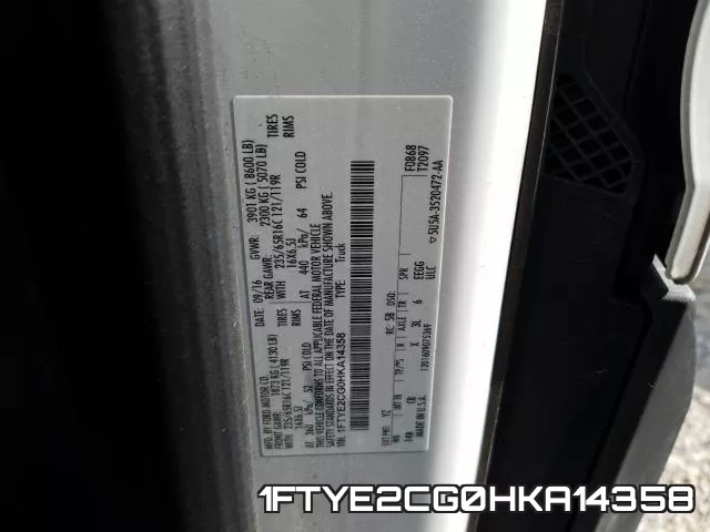1FTYE2CG0HKA14358