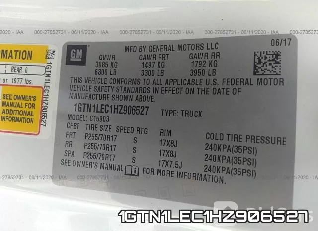 1GTN1LEC1HZ906527
