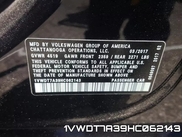 1VWDT7A39HC062143