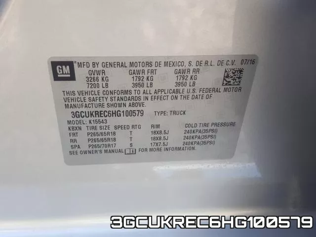 3GCUKREC6HG100579