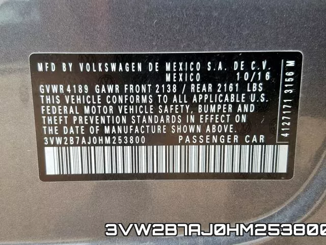 3VW2B7AJ0HM253800