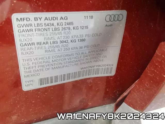 WA1CNAFY8K2024324