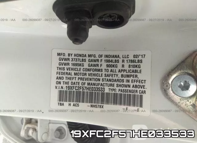 19XFC2F57HE033533