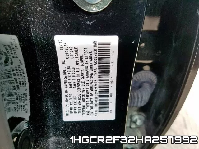 1HGCR2F32HA257992